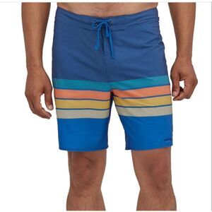 PATAGONIA MEN'S HYDROPEAK BOARDSHORTS in Santa Cruz Print Size 31